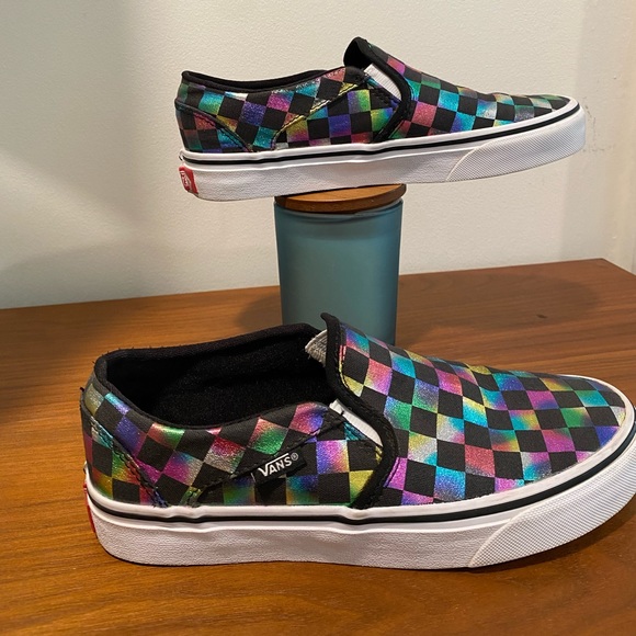 Vans Shoes - Vans check board slip-on shoes